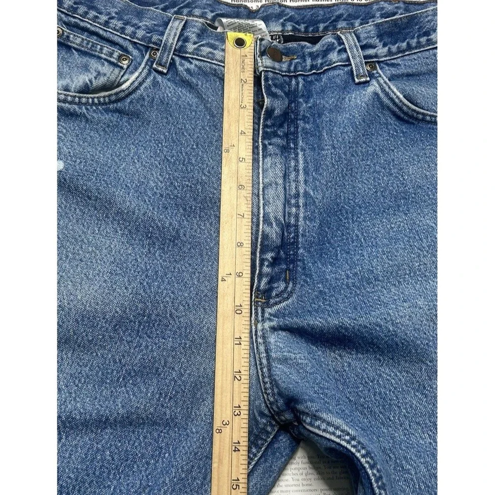 Vintage Carhartt B155 DST Fleece Lined Jeans Men's 38x32 Blue  Workwear
